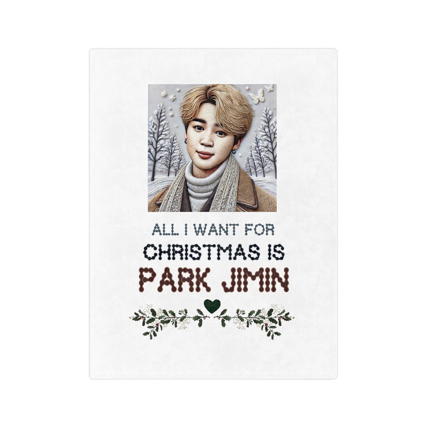 Christmas Jimin Velveteen Microfiber Blanket