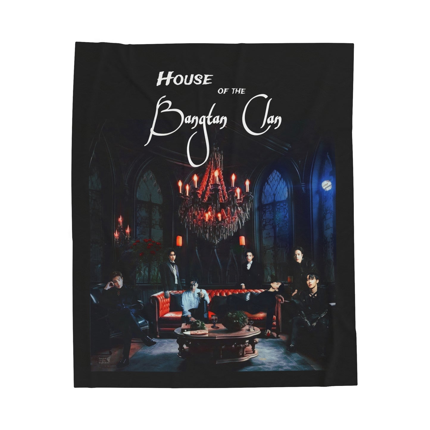 House of the Bangtan Clan Velveteen Plush Blanket