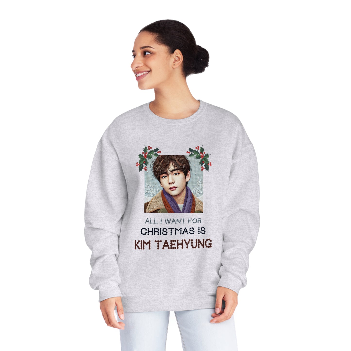 Christmas Taehyung Unisex NuBlend® Crewneck Sweatshirt