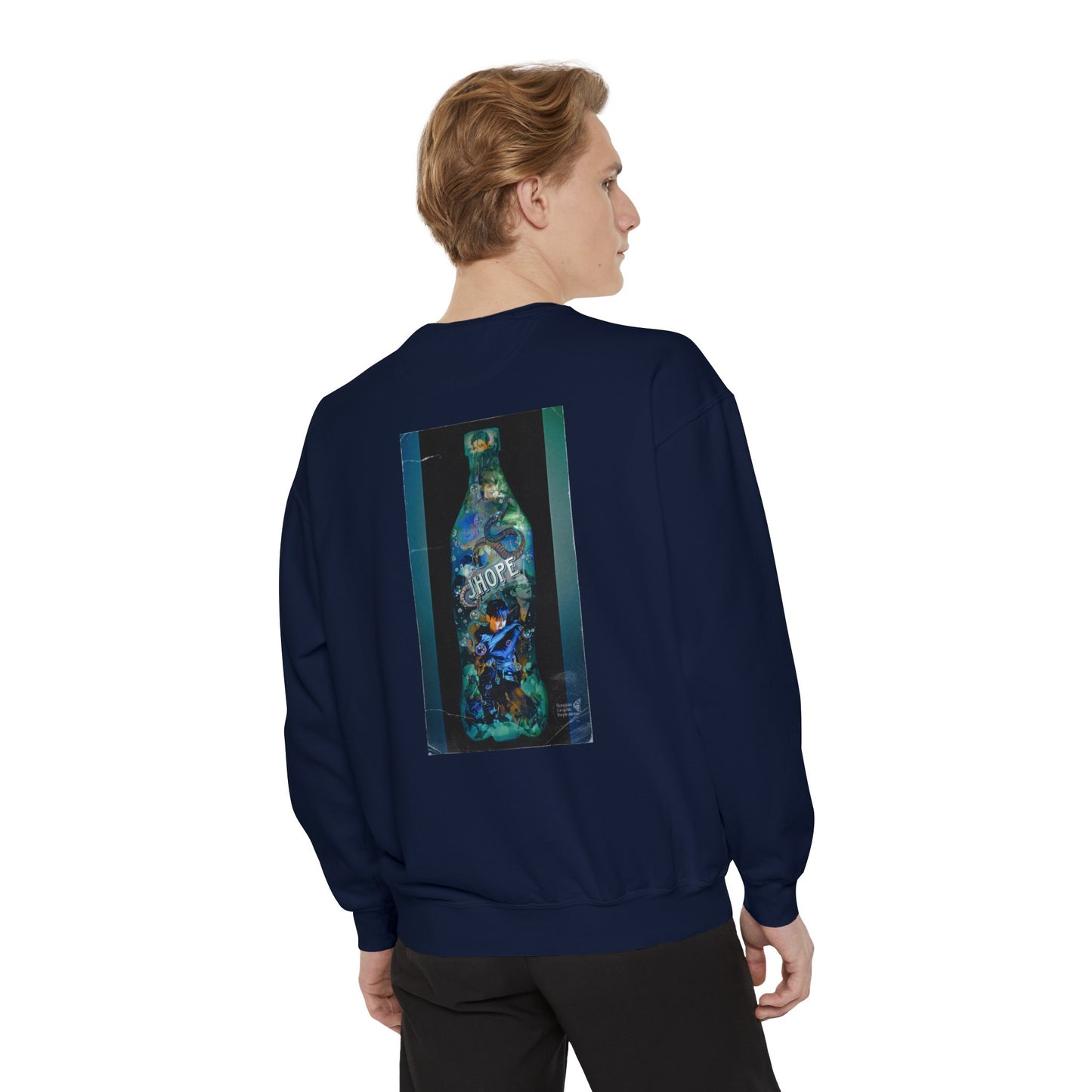 Jhope Graphic Unisex Garment-Dyed Sweatshirt