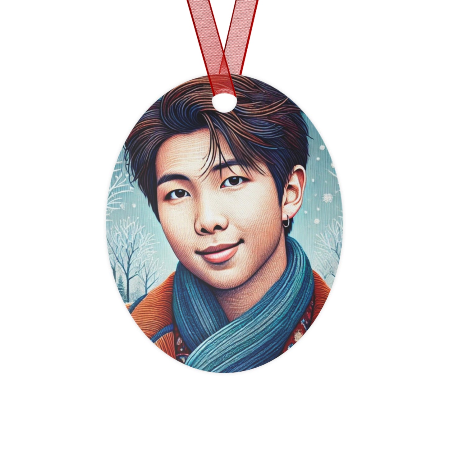 Christmas Namjoon Metal Ornaments