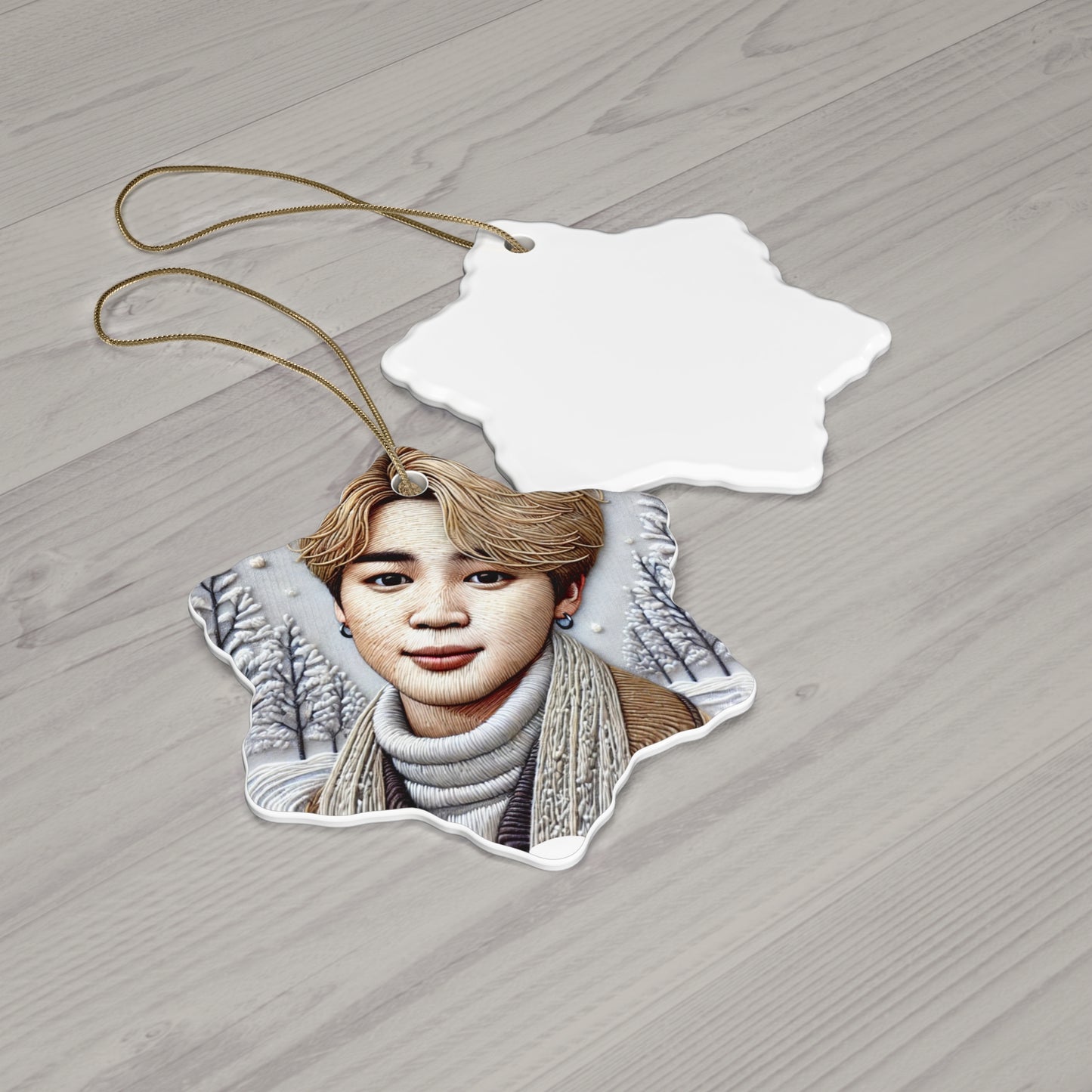 Christmas Jimin Ceramic Ornament, 4 Shapes