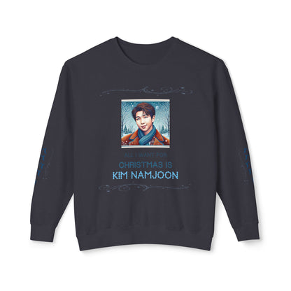 Christmas Namjoon Unisex Lightweight Crewneck Sweatshirt