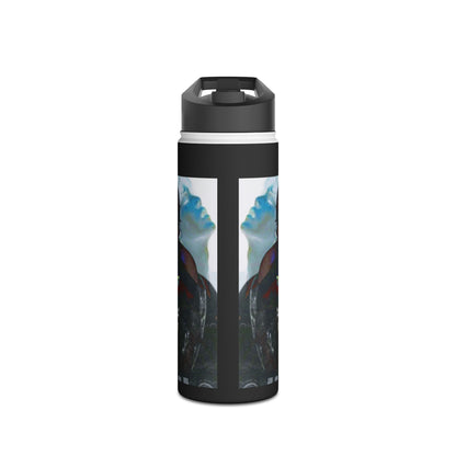 Agust D Graphic Stainless Steel Water Bottle, Standard Lid