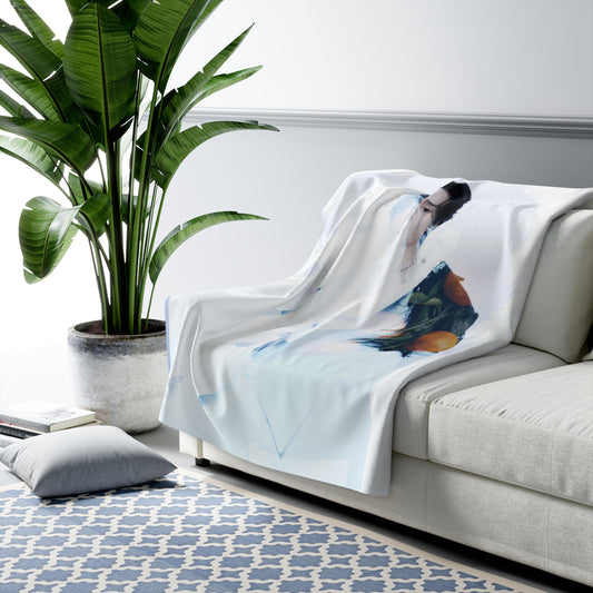 Min Yoongi Graphic Sherpa Fleece Blanket