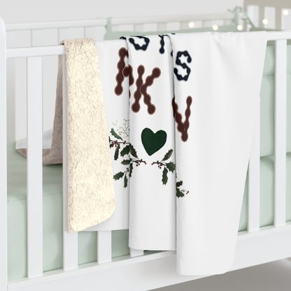 Christmas Jimin Sherpa Fleece Blanket