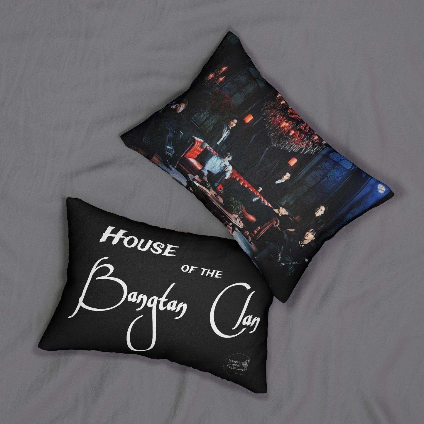 House of the Bangtan Clan Spun Polyester Lumbar Pillow