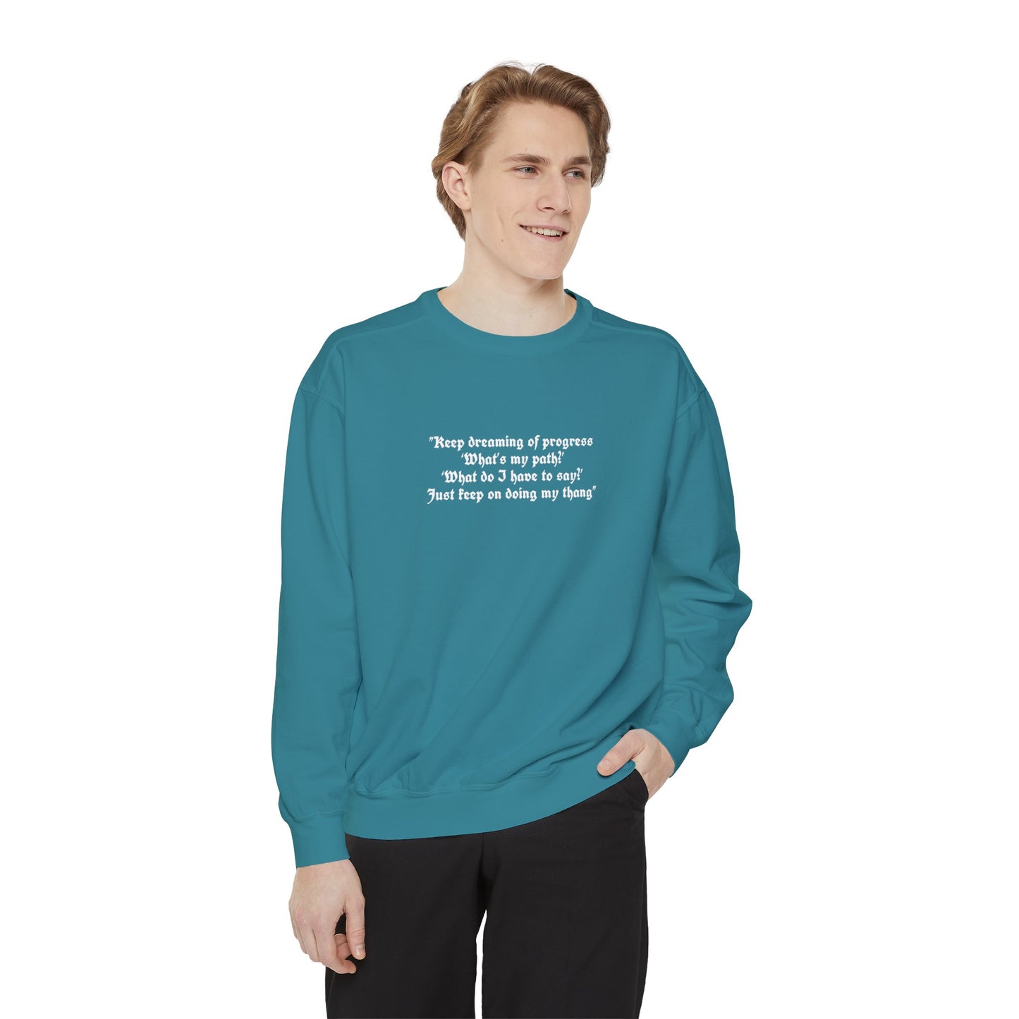 Jhope Graphic Unisex Garment-Dyed Sweatshirt