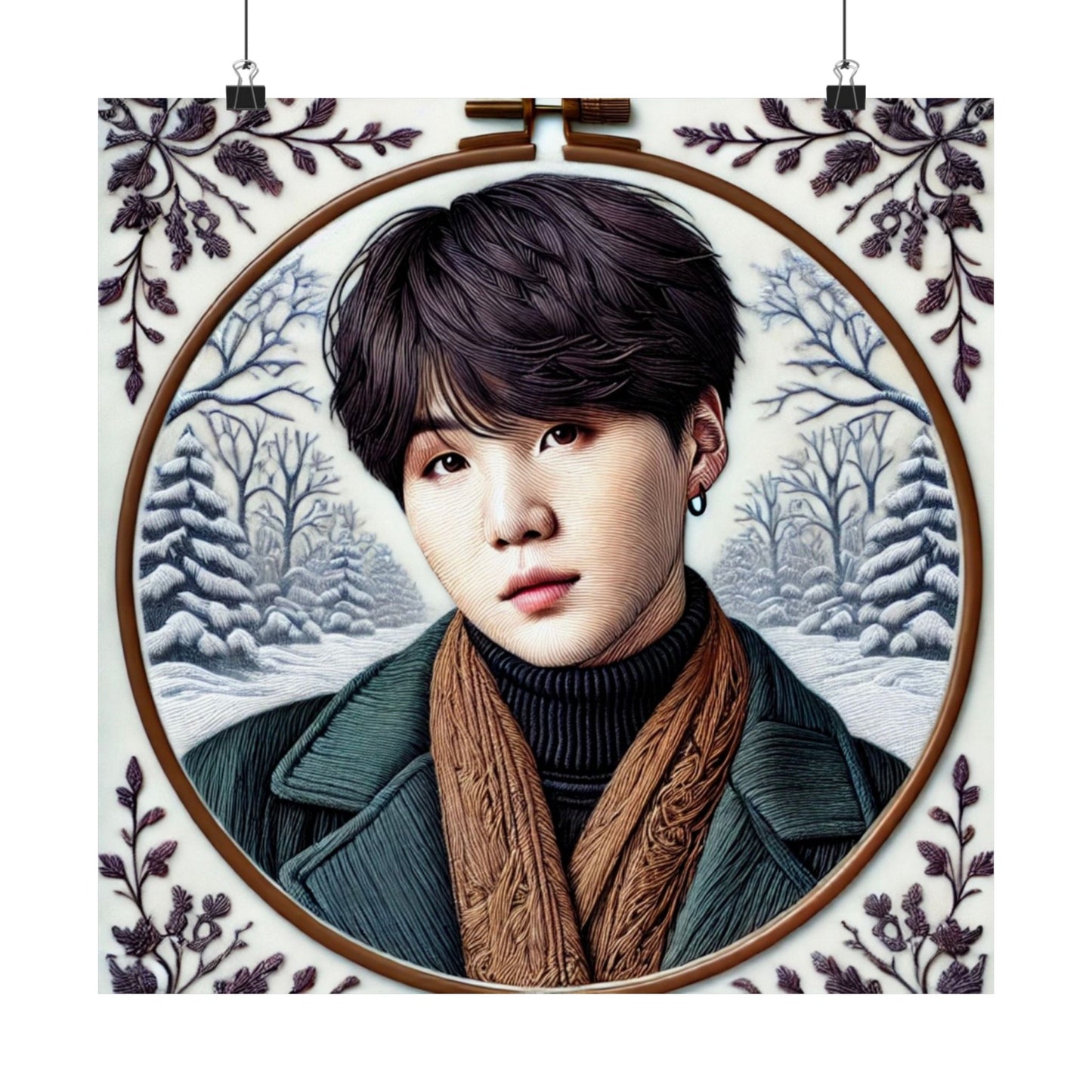 Christmas Yoongi Matte Vertical Posters