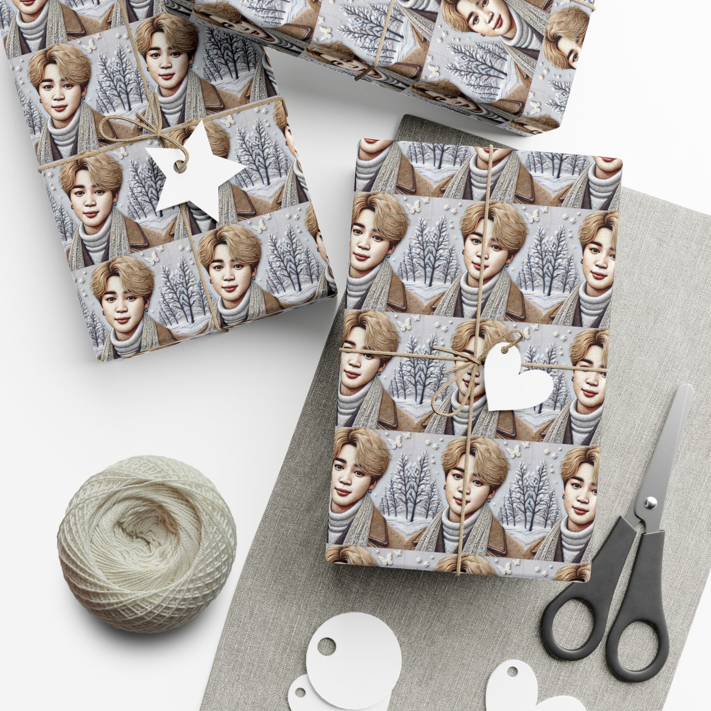 Christmas Jimin Gift Wrap Papers