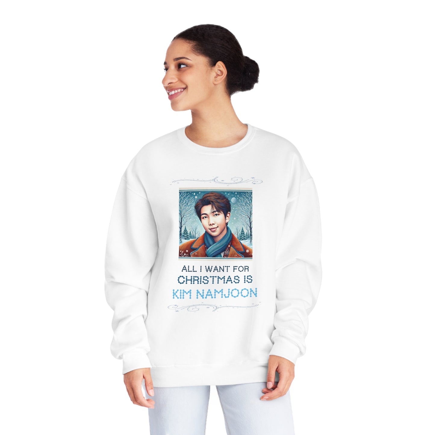 Christmas Namjoon Unisex NuBlend® Crewneck Sweatshirt