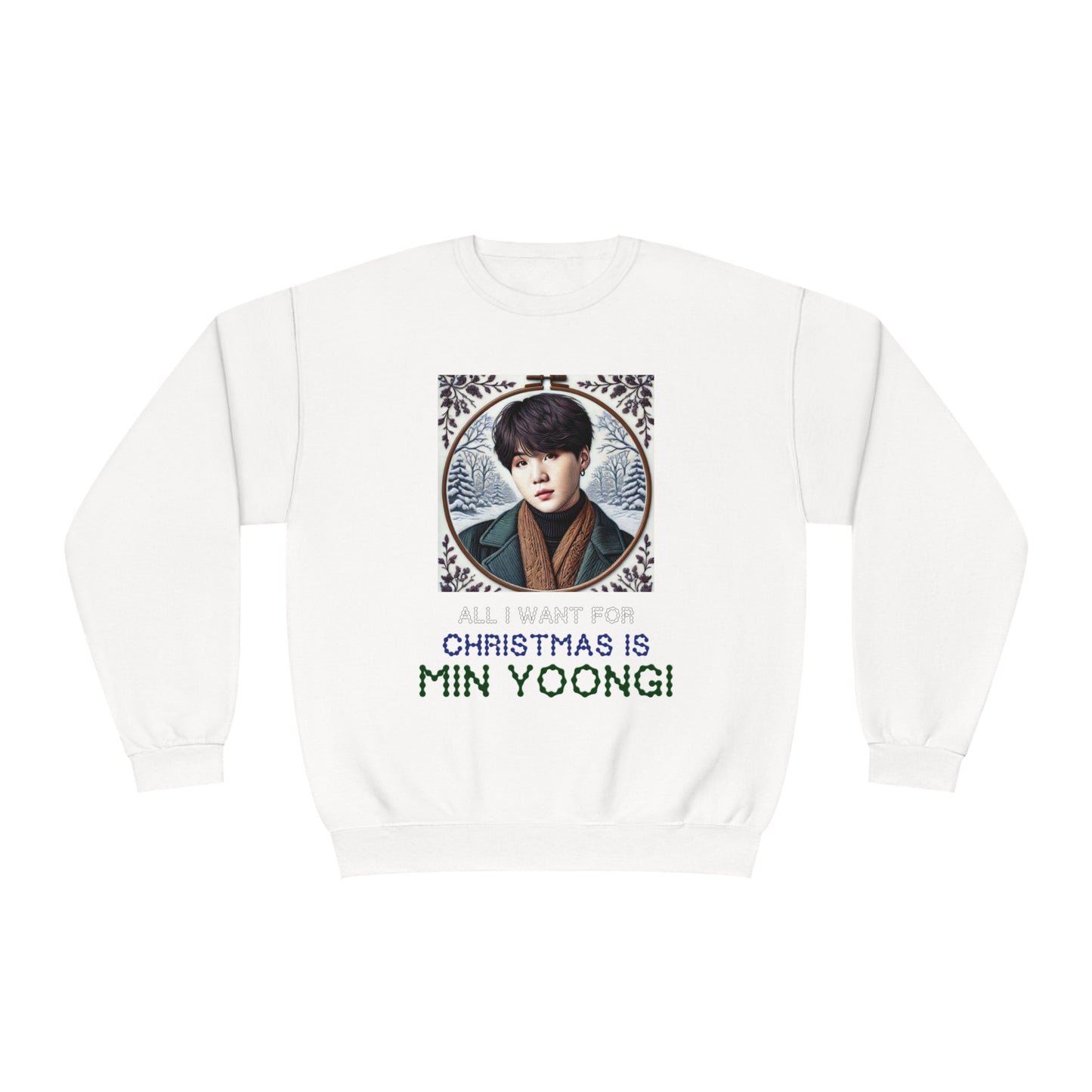 Christmas Yoongi Unisex NuBlend® Crewneck Sweatshirt