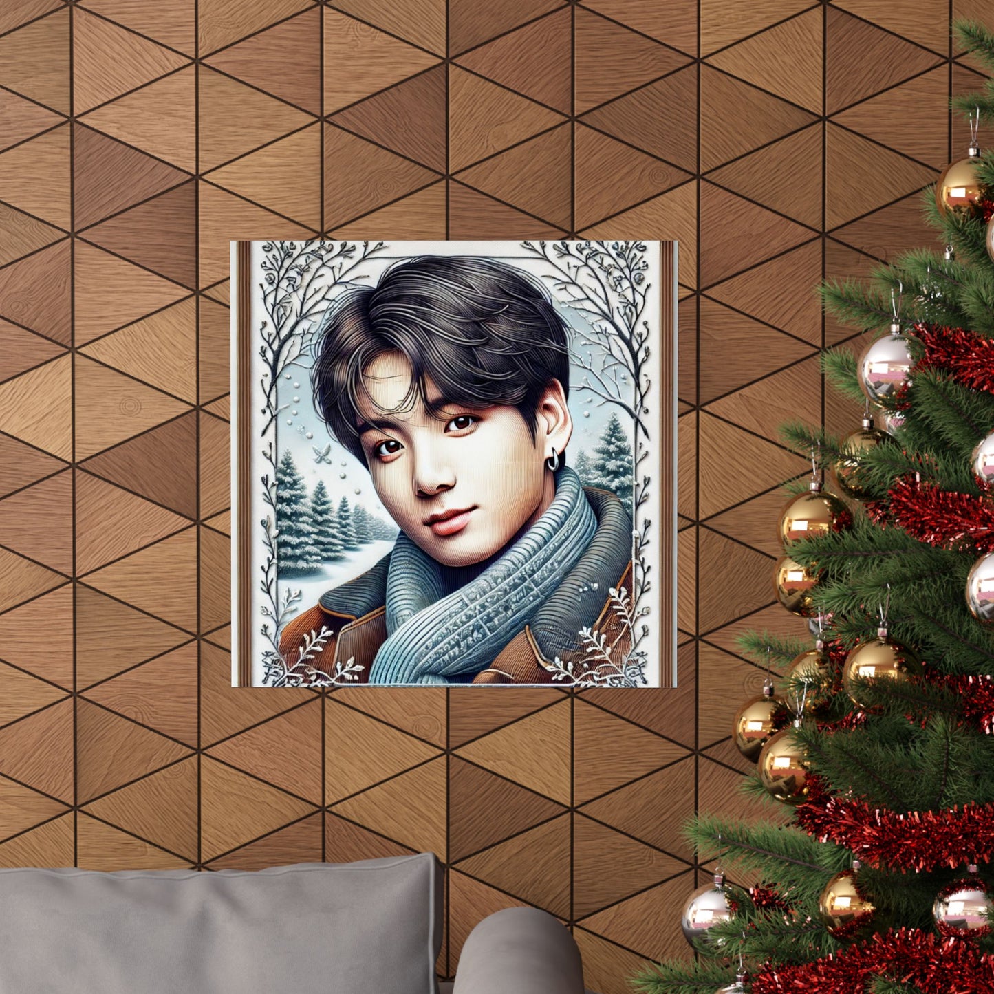 Christmas Jungkook Matte Vertical Posters