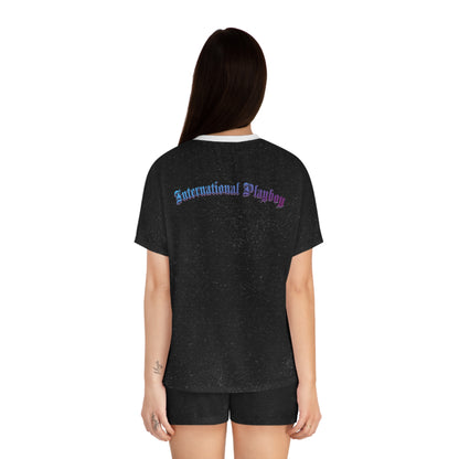 International Playboy Women's Short Pajama Set (AOP)