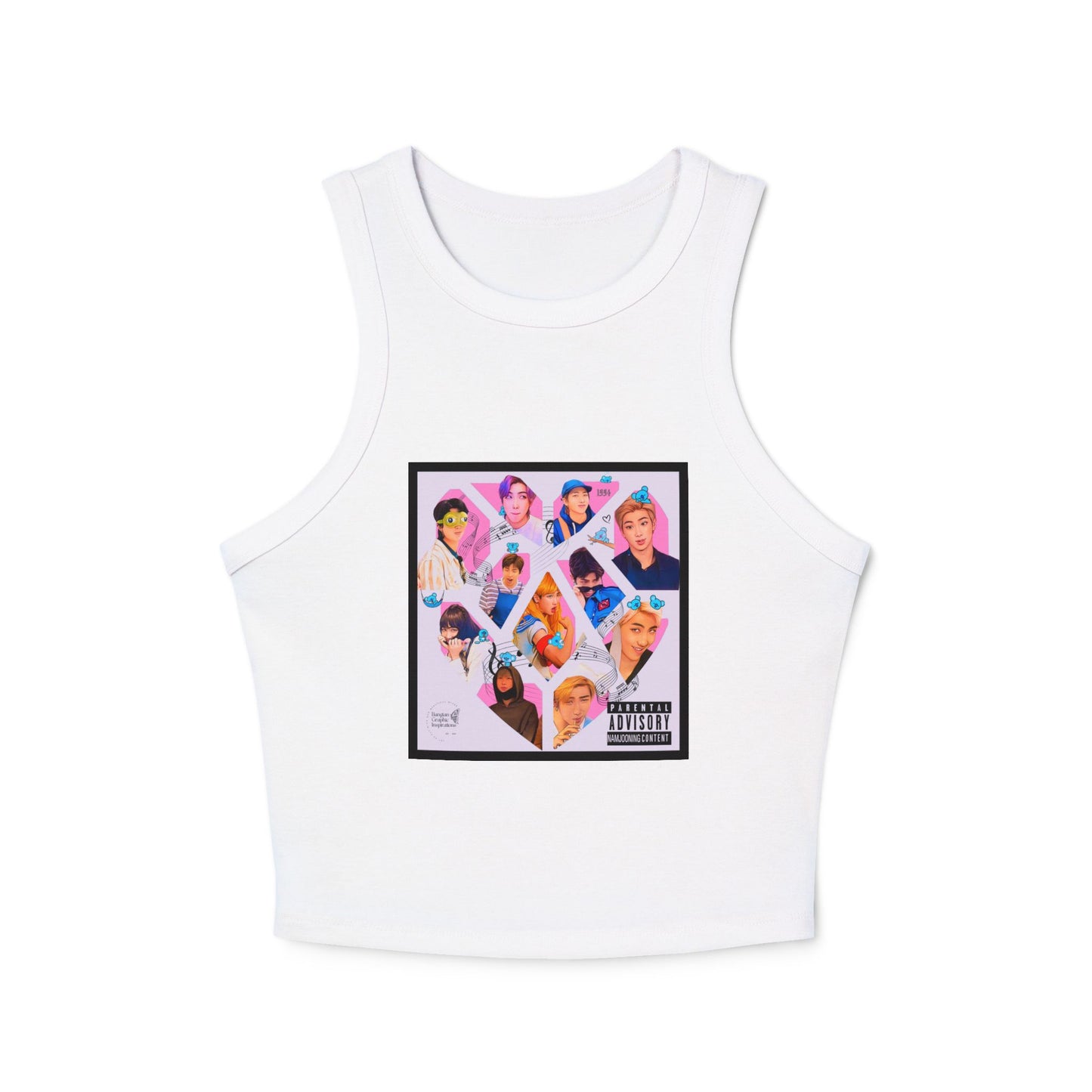 Namjooning Graphic Women's Micro Rib Racer Tank Top