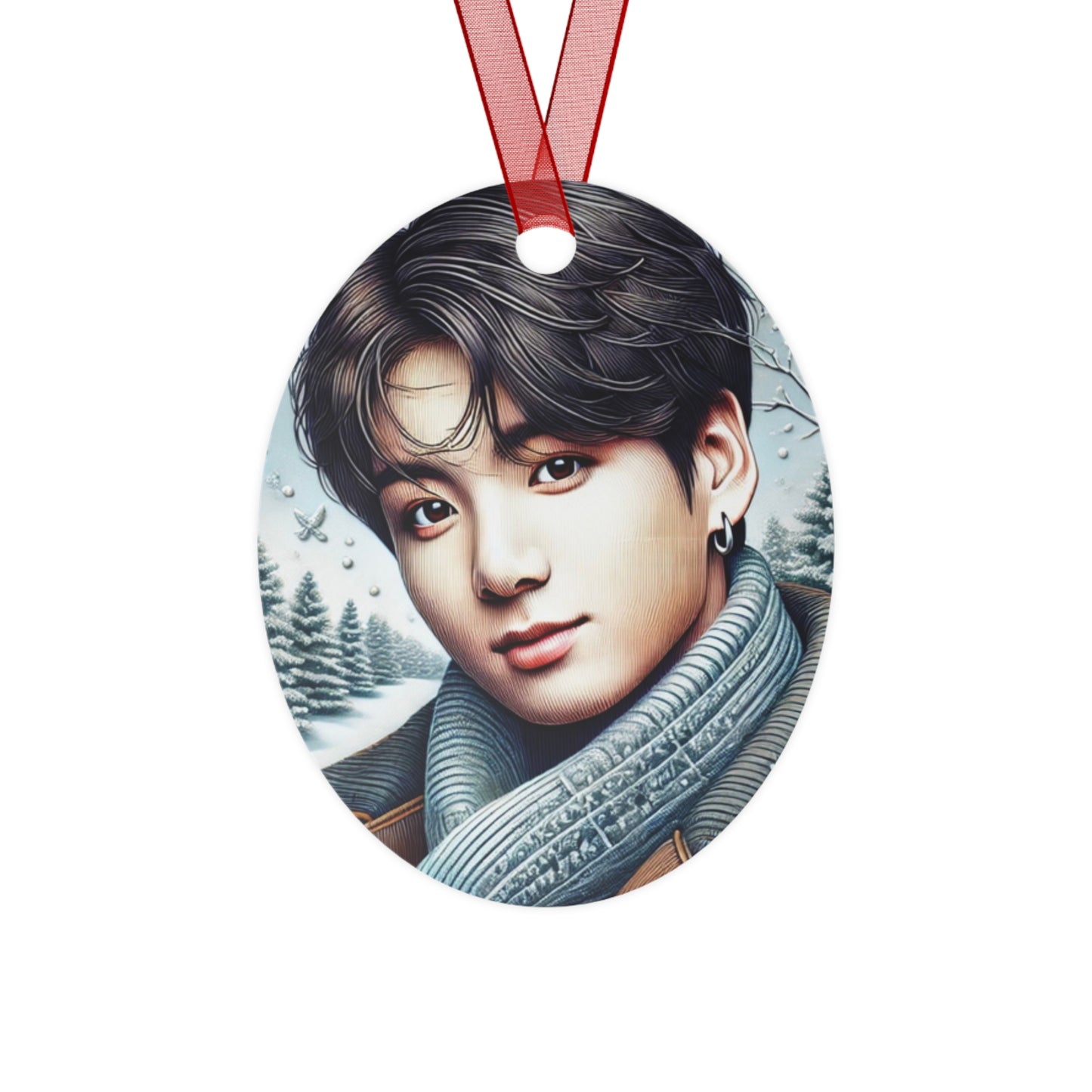 Christmas Jungkook Metal Ornaments