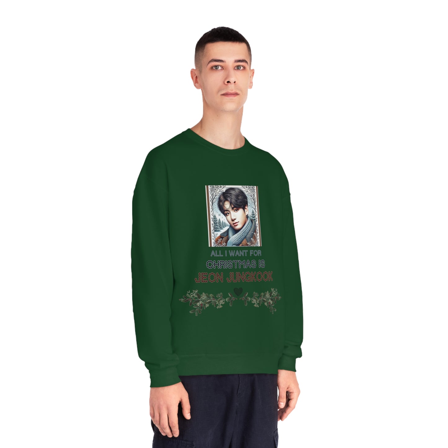 Christmas Jungkook Unisex NuBlend® Crewneck Sweatshirt