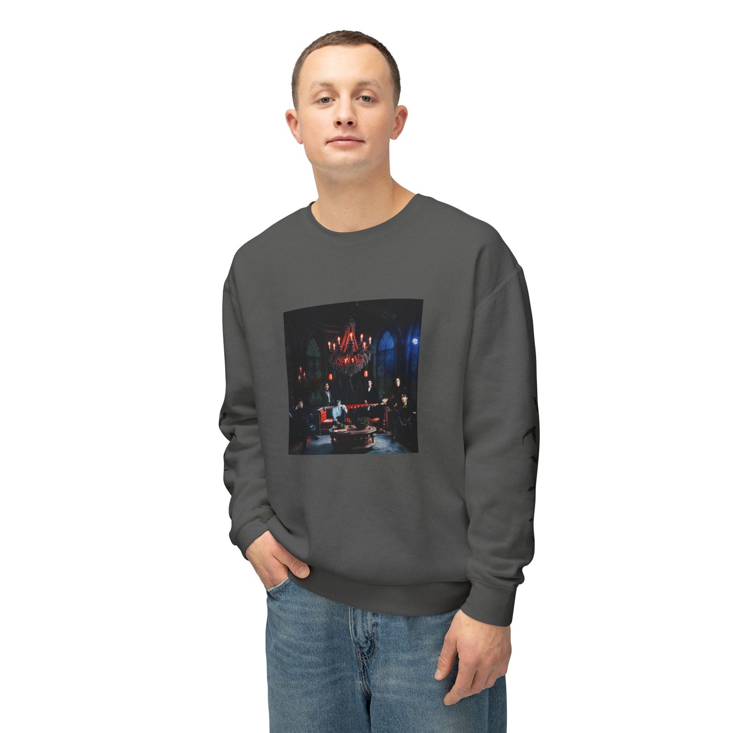 House of the Bangtan Clan Unisex Lightweight Crewneck Sweatshirt