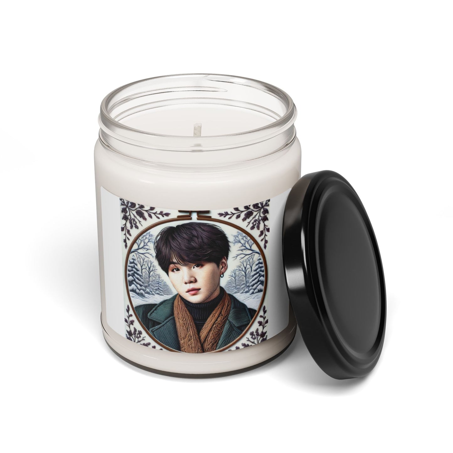 Christmas Yoongi Scented Soy Candle, 9oz