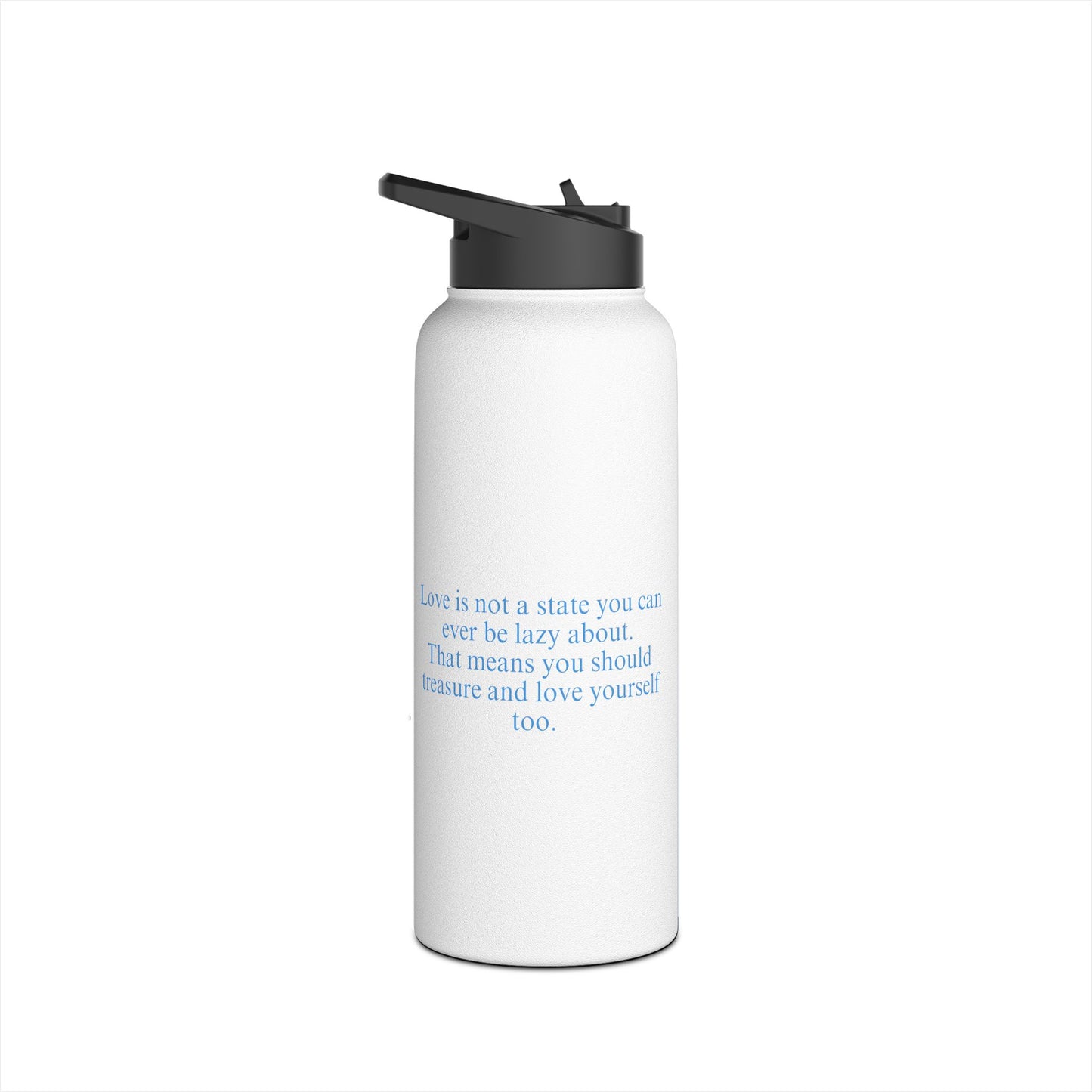 Min Yoongi Graphic Stainless Steel Water Bottle, Standard Lid