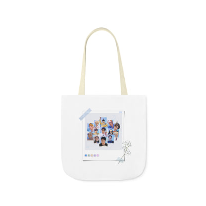 Cutie, Sexy, Lovely Canvas Tote Bag, 5-Color Straps