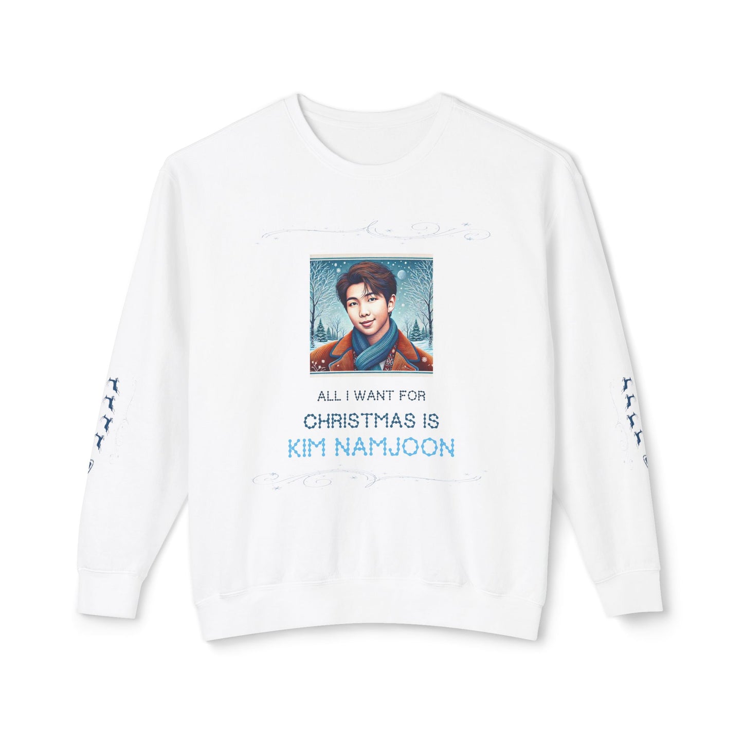 Christmas Namjoon Unisex Lightweight Crewneck Sweatshirt