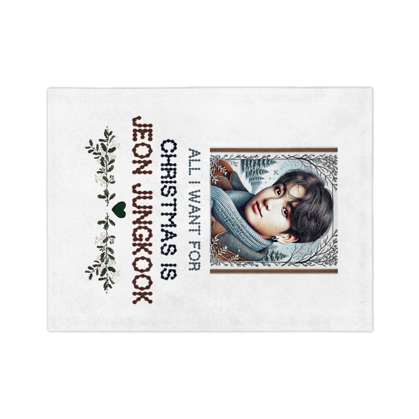 Christmas Jungkook Velveteen Microfiber Blanket