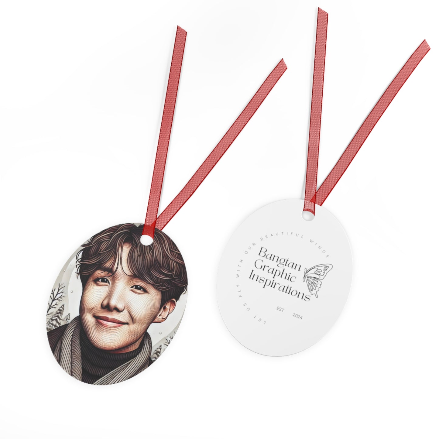 Christmas Jhope Metal Ornaments