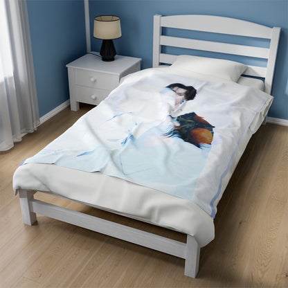 Min Yoongi Graphic Velveteen Plush Blanket