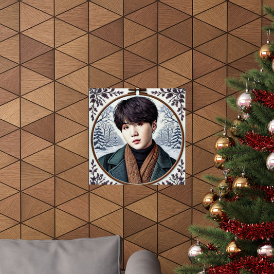 Christmas Yoongi Matte Vertical Posters