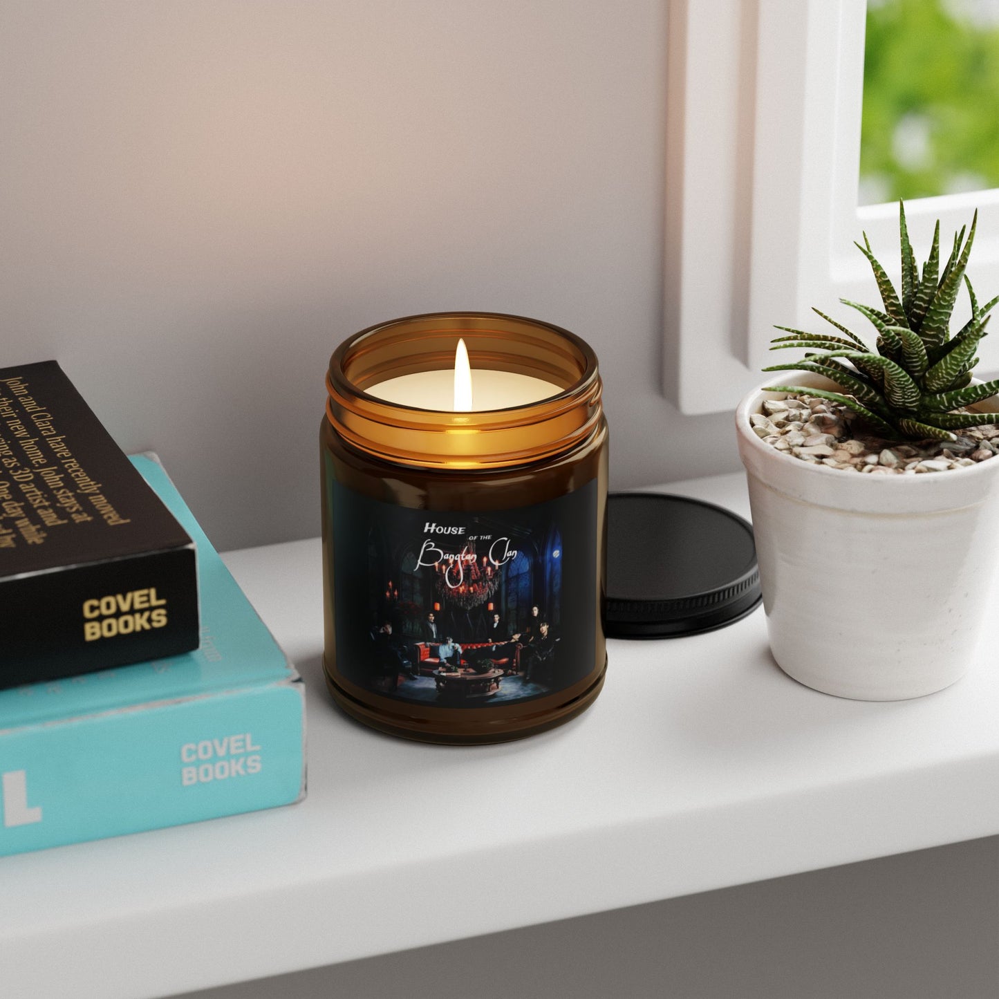 House of the Bangtan Clan Scented Soy Candle (Multi-Size, Amber Jar)