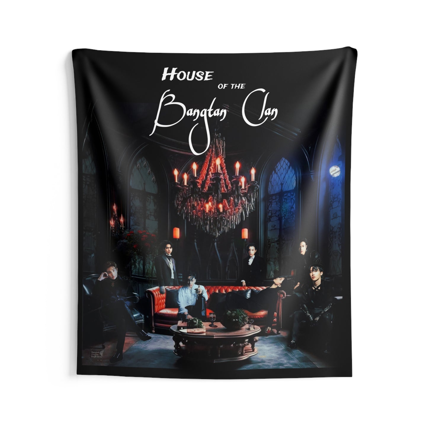 House of the Bangtan Clan Indoor Wall Tapestries