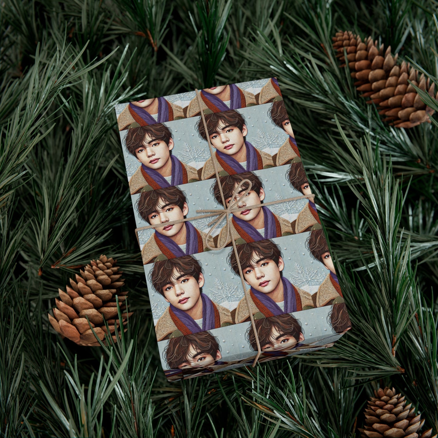 Christmas Taehyung Gift Wrap Papers