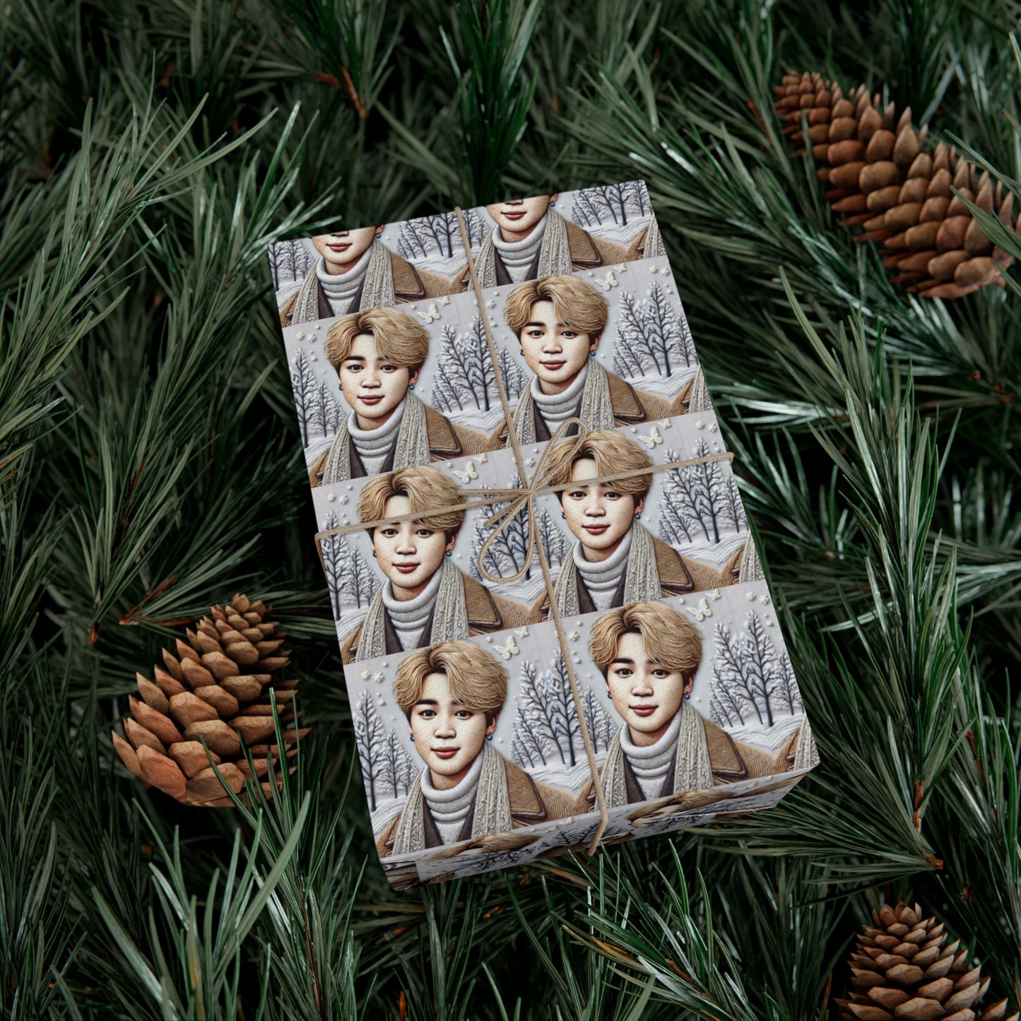 Christmas Jimin Gift Wrap Papers