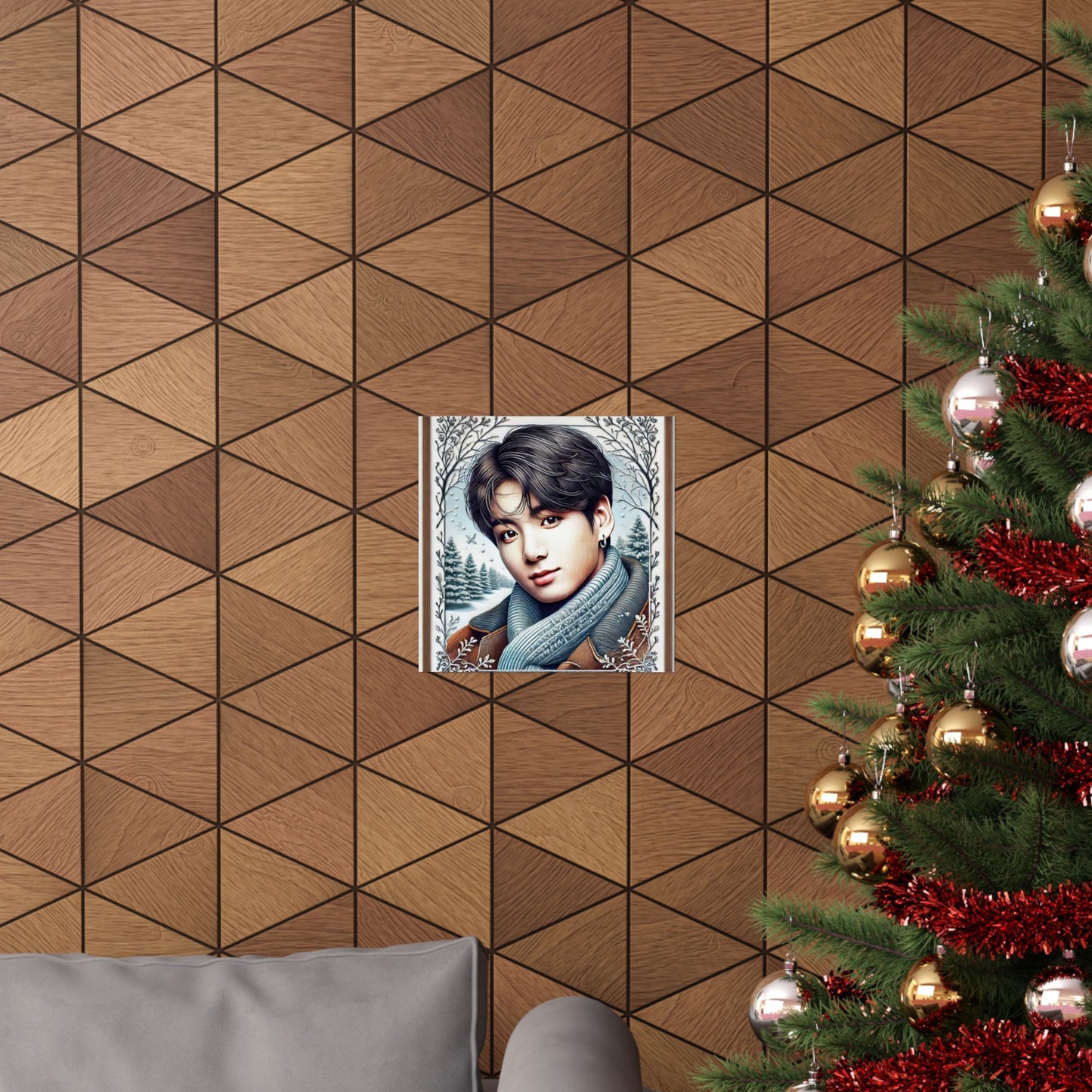 Christmas Jungkook Matte Vertical Posters