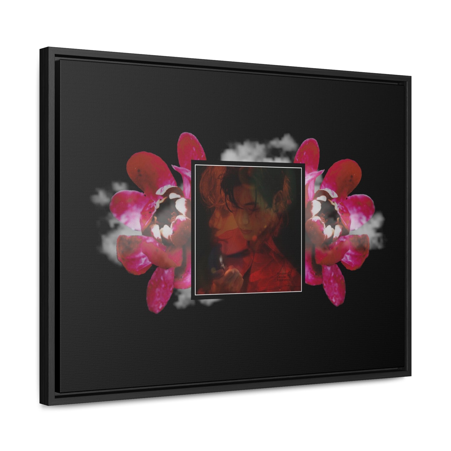 Taehyung Graphic Gallery Canvas Wraps, Horizontal Frame