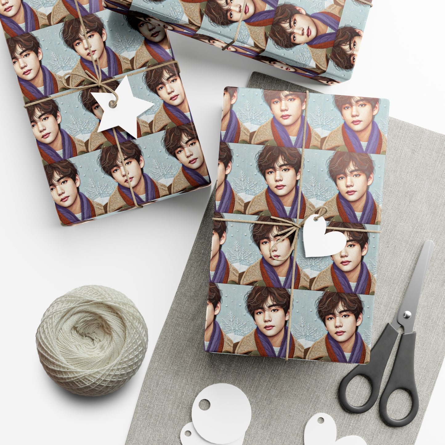 Christmas Taehyung Gift Wrap Papers