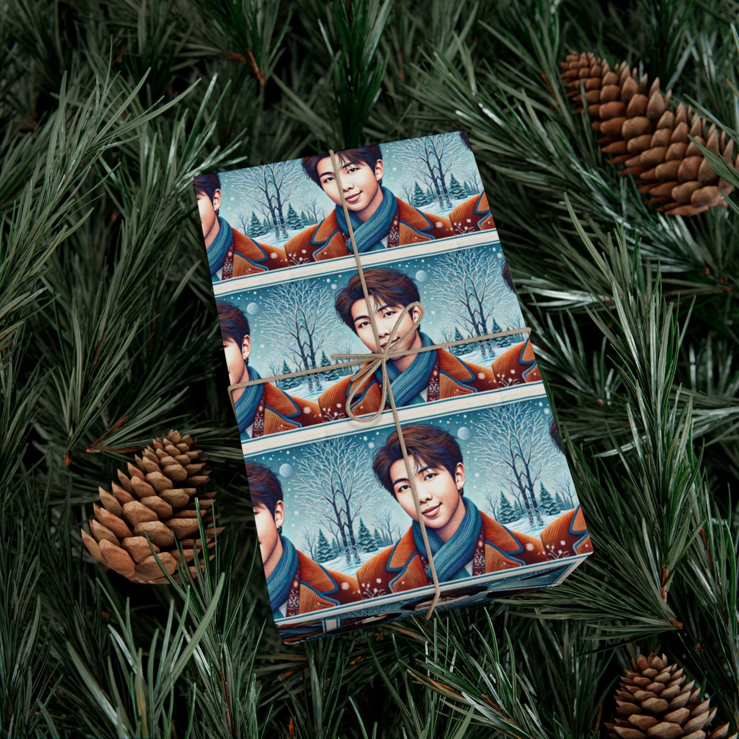 Christmas Namjoon Gift Wrap Papers