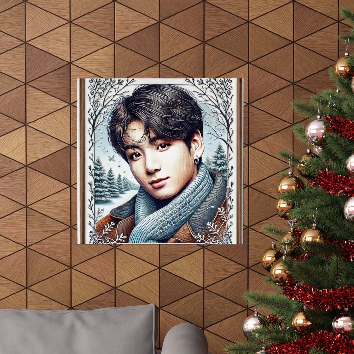 Christmas Jungkook Matte Vertical Posters