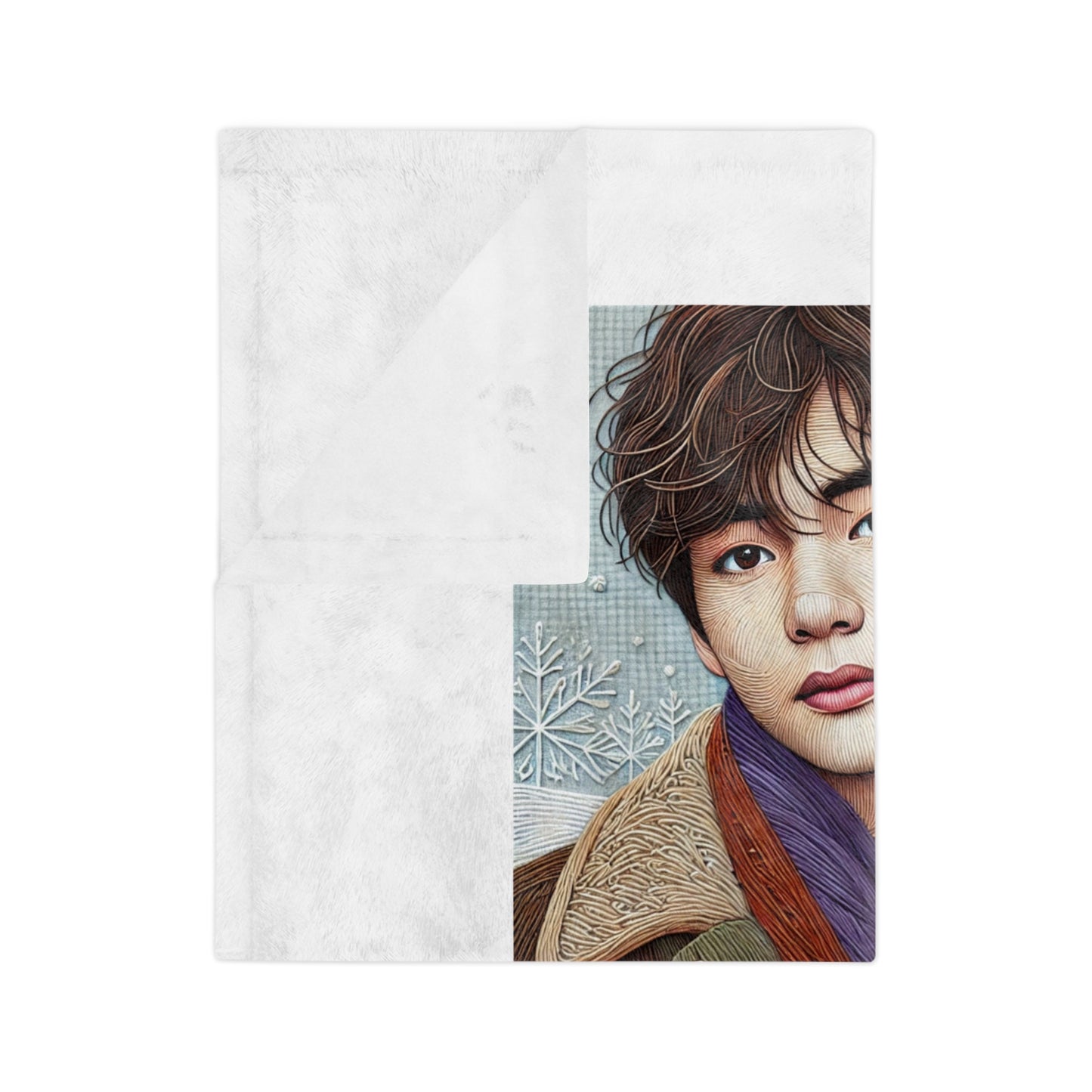 Christmas Taehyung Velveteen Microfiber Blanket