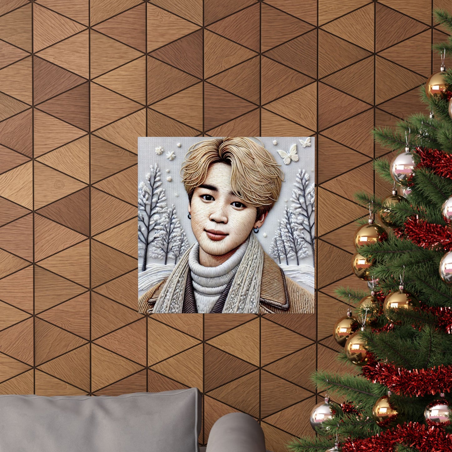 Christmas Jimin Matte Vertical Posters