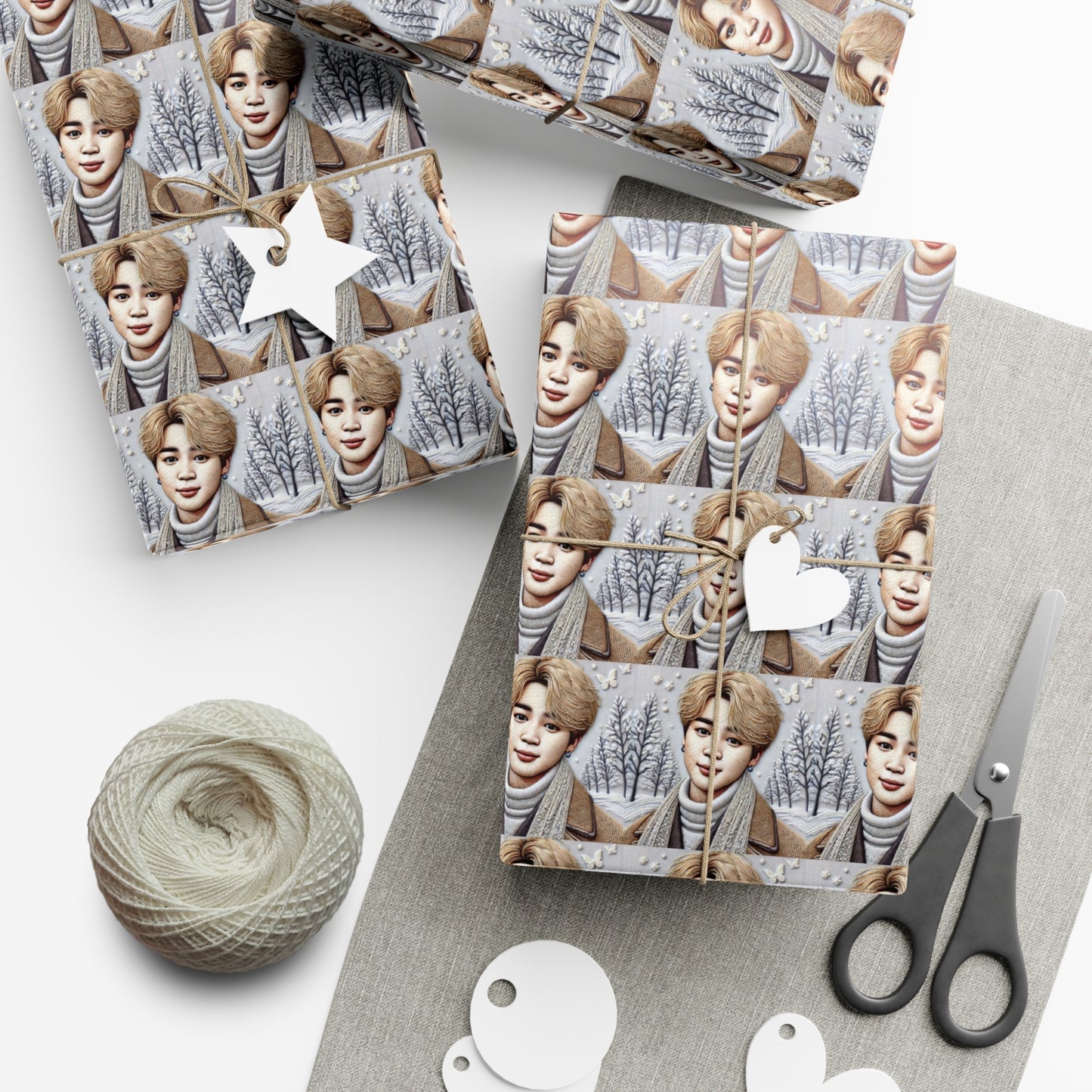 Christmas Jimin Gift Wrap Papers