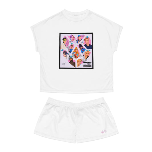 Namjooning Graphic Women's Short Pajama Set (AOP)