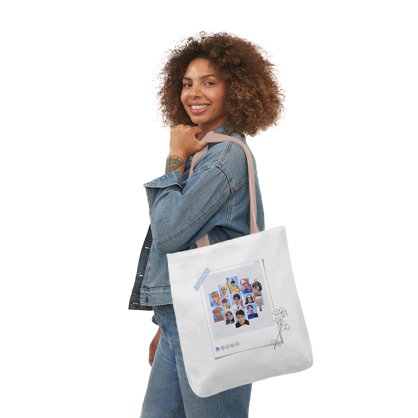 Cutie, Sexy, Lovely Canvas Tote Bag, 5-Color Straps