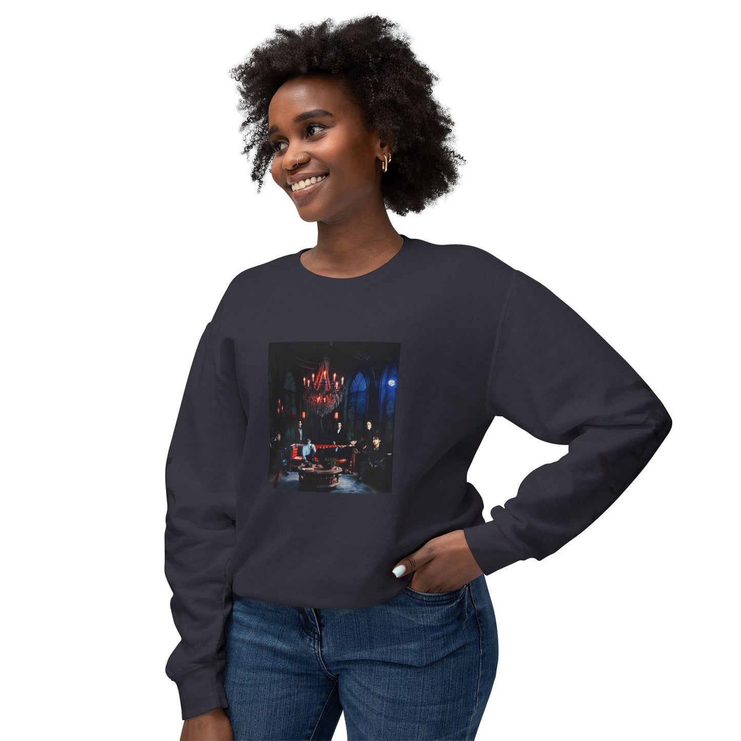 House of the Bangtan Clan Unisex Lightweight Crewneck Sweatshirt