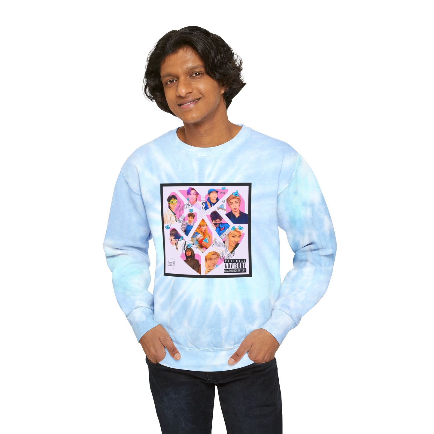 Namjoon Graphic Unisex Tie-Dye Sweatshirt