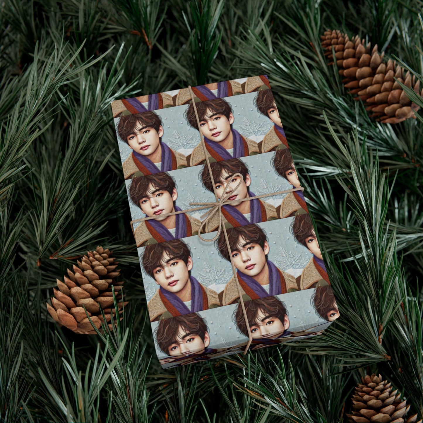 Christmas Taehyung Gift Wrap Papers