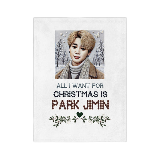 Christmas Jimin Velveteen Microfiber Blanket