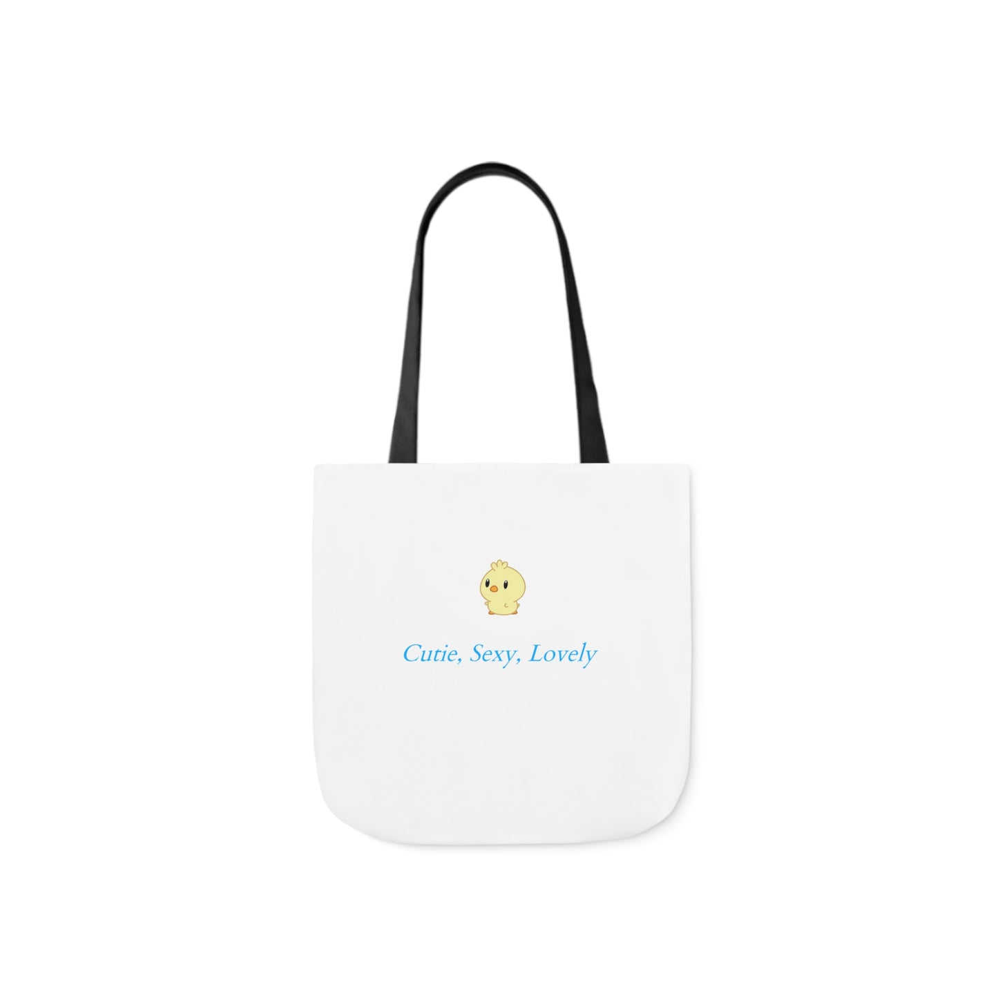 Cutie, Sexy, Lovely Canvas Tote Bag, 5-Color Straps