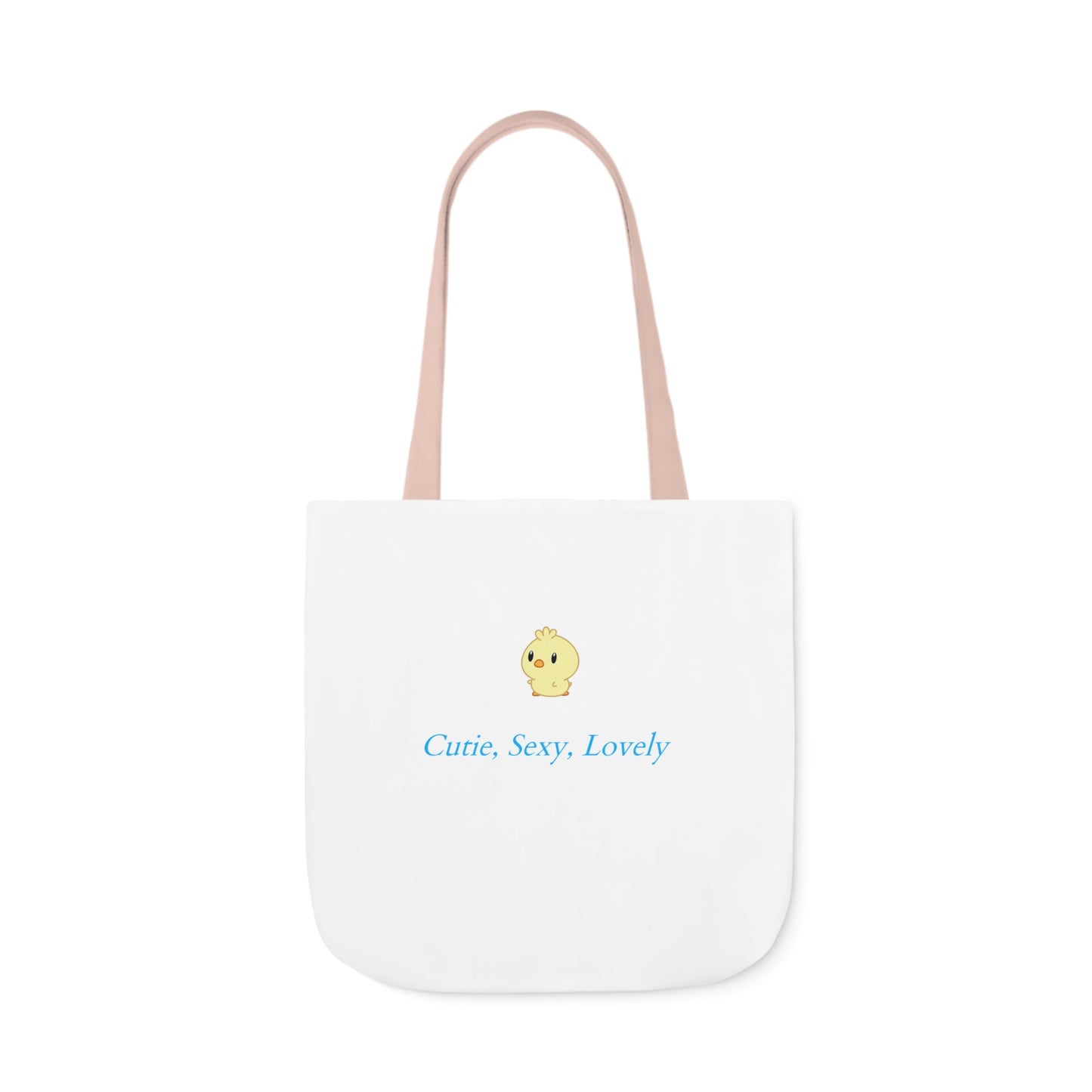 Cutie, Sexy, Lovely Canvas Tote Bag, 5-Color Straps